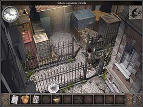 Open the gate and block it with the fence fragment on the middle rail on the right, so that the dog won't be able to get to the part in which Sylvie is (if you won't make it in time and haven't made a save at the right moment, you'll have to go back to the yacht for another tin and repeat the proces - Walkthrough - Gibraltar - The streets - Gibraltar - Chronicles of Mystery: The Tree of Life - Game Guide and Walkthrough