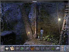 Go to the very end until you reach a bridge on the left - Walkthrough - Bimini Island - The village - Bimini island - Chronicles of Mystery: The Tree of Life - Game Guide and Walkthrough