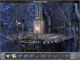 Go to the intersection (right) and to the village (left) - Walkthrough - Bimini Island - The village - Bimini island - Chronicles of Mystery: The Tree of Life - Game Guide and Walkthrough