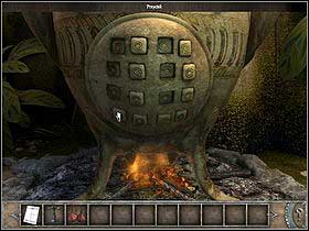 Return to the platform, approach the pot (zoom) and this time take a look at its lower part, the filter (zoom) - Walkthrough - Bimini Island - The platform - Part 2 - Bimini island - Chronicles of Mystery: The Tree of Life - Game Guide and Walkthrough