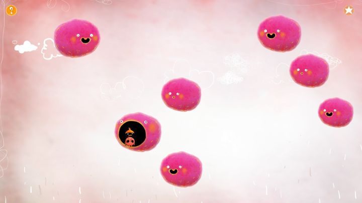 The cloud that must eat Chuchel in order to let him reach the other side. - Chuchel - Part 1 | Walkthrough - Walkthrough - Chuchel Game Guide