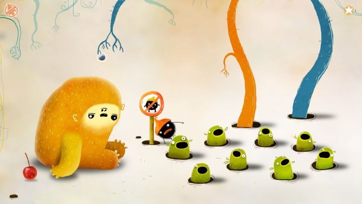 You cant go through the monster by using force. - Chuchel - Part 3 | Walkthrough - Walkthrough - Chuchel Game Guide