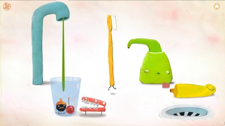 Jump into the glass to collect the cherry. - Chuchel - Part 6 | Walkthrough - Walkthrough - Chuchel Game Guide