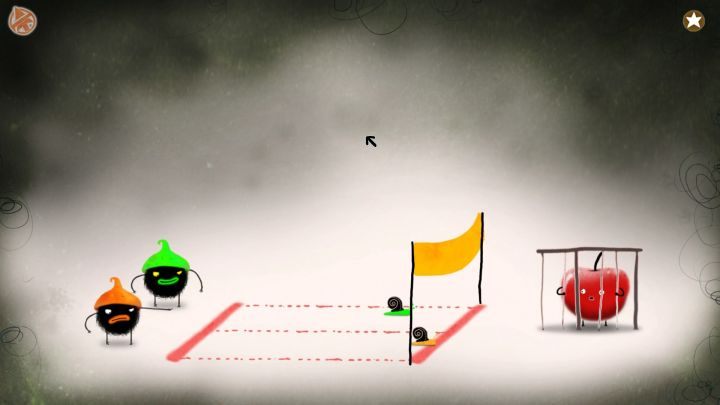 One of the mini-games - snail race. - Chuchel - Part 7 | Walkthrough - Walkthrough - Chuchel Game Guide