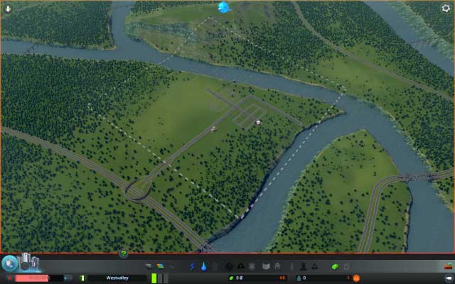When you make the first reconnaissance, start with building the preliminary road net - Cities Skylines: Building - Growth of the city - Cities: Skylines Game Guide
