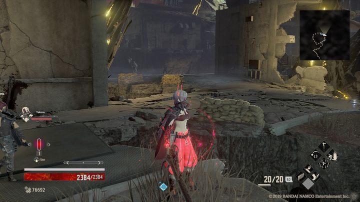 There is Loss Crystal (S) on the right, but even this time theres an ambush waiting for you as soon as you collect this item - Provisional Government Outskirts | Code Vein Walkthrough - Area K-11 - Code Vein Guide