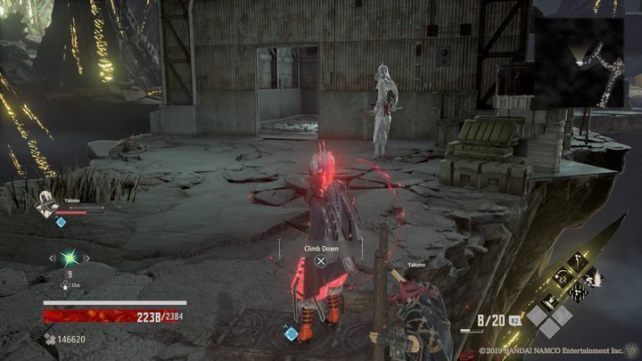 Defeat your opponent and enter the building on the right, where you will encounter more enemies - Provisional Government Outskirts | Code Vein Walkthrough - Area K-11 - Code Vein Guide