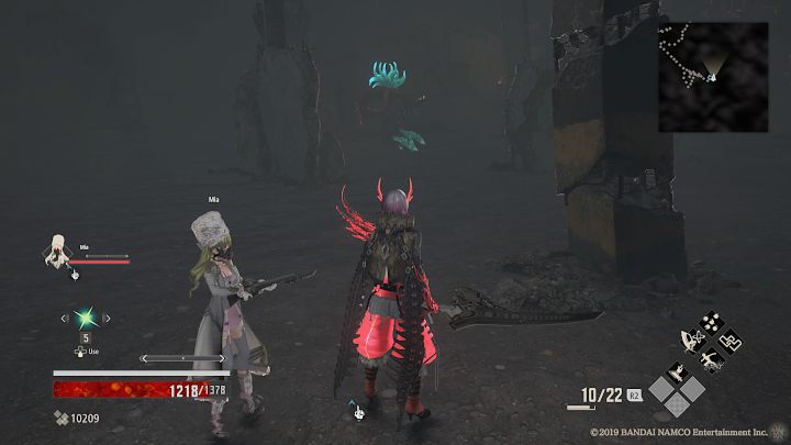 A little further you will see a red demon with crystals on its body - Hills of Deception | Code Vein Walkthrough - Area G-12 - Code Vein Guide