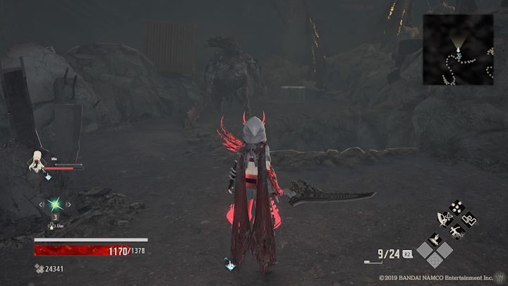 A giant is on the left (see the picture) - Hills of Deception | Code Vein Walkthrough - Area G-12 - Code Vein Guide