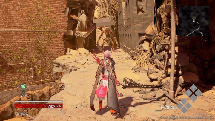 Upstairs, you will encounter an opponent guarding the passage - Crown of Sand | Code Vein Walkthrough - Area O-11 - Code Vein Guide