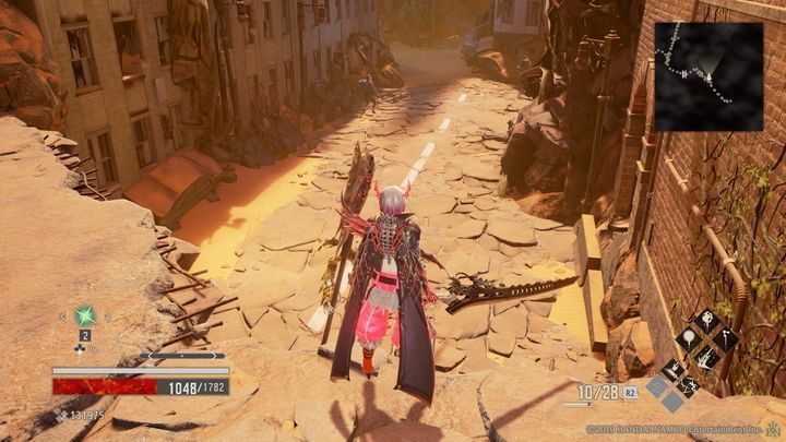 Jump down, defeat your opponents and pick up the Awake MJ310 - Crown of Sand | Code Vein Walkthrough - Area O-11 - Code Vein Guide
