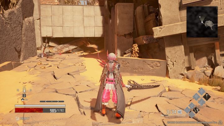 After defeating him, move further - Crown of Sand | Code Vein Walkthrough - Area O-11 - Code Vein Guide