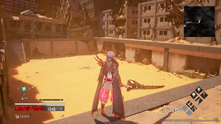 In the middle of a large sandbox there is the Regen Extenstion Factor, but beware of enemies hidden in the sand and other Lost on the top - Crown of Sand | Code Vein Walkthrough - Area O-11 - Code Vein Guide
