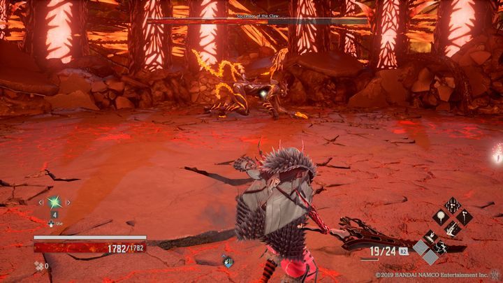 When boss health gets reduced by half, the second phase will begin - Successor of the Claw | Boss in Code Vein - Bosses - Code Vein Guide