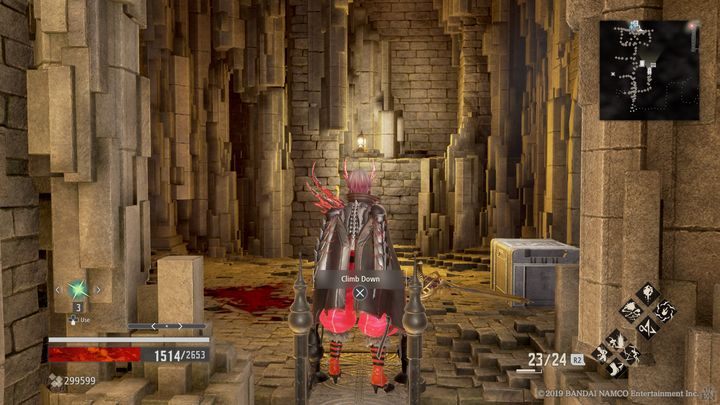 There, on the right, you have a chest - Connecting Bridge | Code Vein Walkthrough - Area J-11 and endings - Code Vein Guide