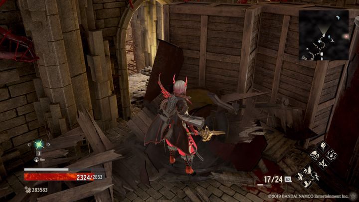 Both on the left and right you will find breakable items, destroy them - Connecting Bridge | Code Vein Walkthrough - Area J-11 and endings - Code Vein Guide