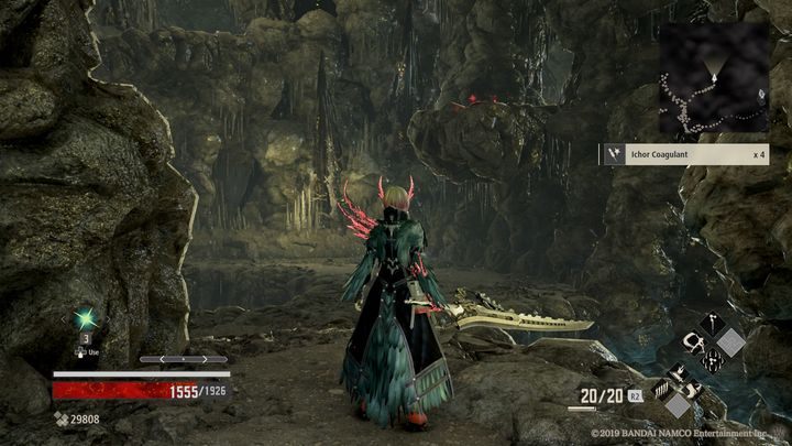 Pick up Ichor Coagulant (x4) - Ashen Cavern | Code Vein Walkthrough - Area E-16 - Code Vein Guide