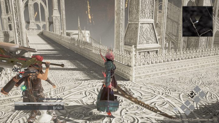 A little bit further on, go right and keep going straight - Cathedral of the Sacred Blood | Code Vein Walkthrough - Area F-15 - Code Vein Guide