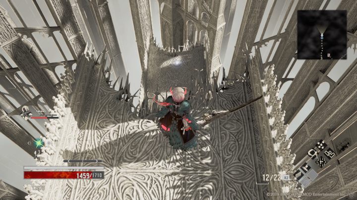 Keep going and jump lower, pick up the Loss Shard (M) - Artifice Tower | Code Vein Walkthrough - Area F-15 - Code Vein Guide