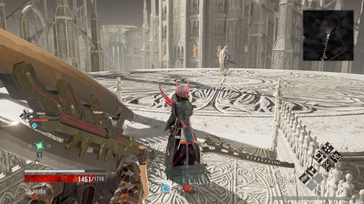 Theres another fight ahead of you, cross the bridge and defeat your opponents - Artifice Tower | Code Vein Walkthrough - Area F-15 - Code Vein Guide