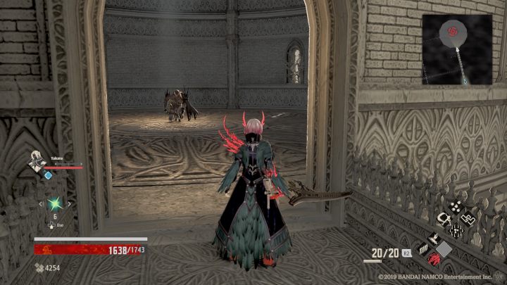 The path to the left leads to a room with a knight - Outlook Tower | Code Vein Walkthrough - Area F-15 - Code Vein Guide