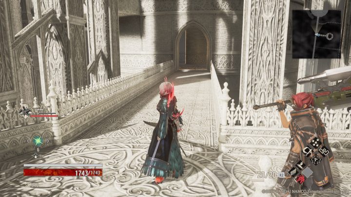 The path to the right leads to a room with two enemies - Outlook Tower | Code Vein Walkthrough - Area F-15 - Code Vein Guide