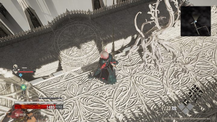 There you can go straight and right, choose a road to the right first and jump lower (check out the screenshot) - Outlook Tower | Code Vein Walkthrough - Area F-15 - Code Vein Guide