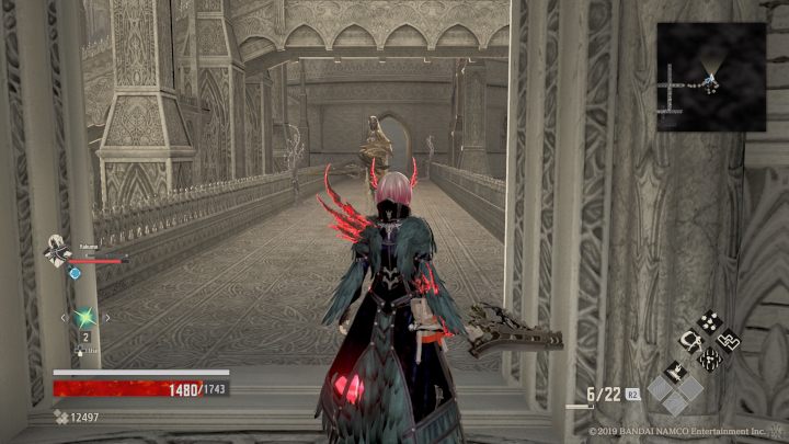 But before you start climbing a ladder, turn right to defeat an opponent equipped with a shield - Outlook Tower | Code Vein Walkthrough - Area F-15 - Code Vein Guide