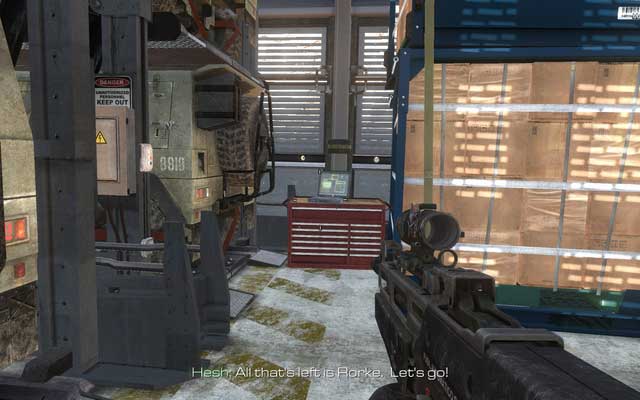 You only need to turn round to find the last laptop. - Rorke files (10-18) - Call of Duty: Ghosts - Game Guide and Walkthrough