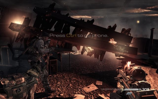 Go under the flaming desks? Not a problem! - 05 - Homecoming - Campaign - Walkthrough - Call of Duty: Ghosts - Game Guide and Walkthrough