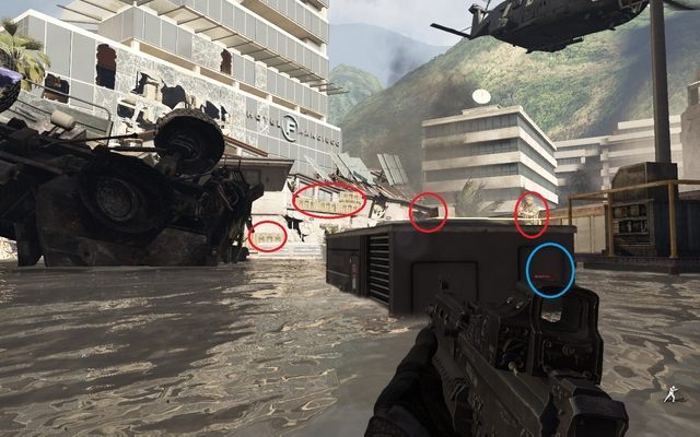 After a short walk, jump to the water and enter the open space - 06 - Legends Never Die - Campaign - Walkthrough - Call of Duty: Ghosts - Game Guide and Walkthrough