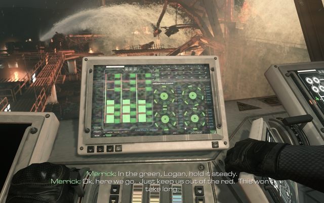 Hold indicators in the middle. - 11 - Atlas Falls - Campaign - Walkthrough - Call of Duty: Ghosts - Game Guide and Walkthrough