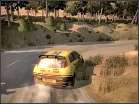 Twisty section on Calogne: watch out where are you cutting through corners to avoid rolling the car on its back. - Spain - Tracks - Colin McRae: DIRT - Game Guide and Walkthrough