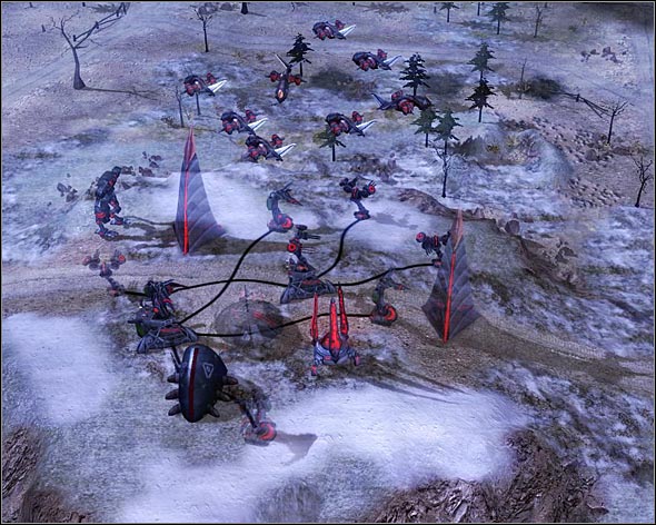 If you dont decide to take the GDI base down youll need to ensure the proper security of the Nodes. - Will Made Flesh - Act 3 - Command & Conquer 3: Kanes Wrath - Game Guide and Walkthrough