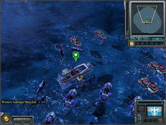 Let the Russians attack enemy boats, and take care on air units on your own - Allies - North Sea - part 1 - Allies - Command & Conquer: Red Alert 3 - Game Guide and Walkthrough