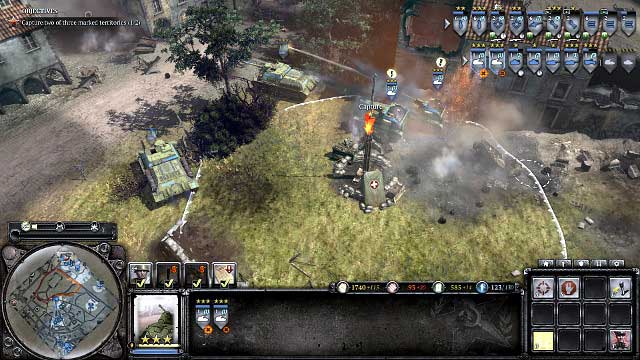 Seize the second one of the enemy points to complete the second objective - Mission 10 - Lublin - The Campaign Mode - Company of Heroes 2 - Game Guide and Walkthrough