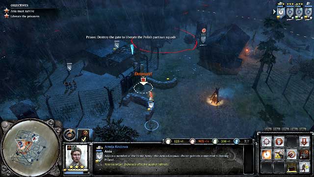 After you get rid of the guards, do not forget to take a shot at the commanding officer, to prevent him from calling out for reinforcements - Mission 11 - Behind Enemy Lines - The Campaign Mode - Company of Heroes 2 - Game Guide and Walkthrough