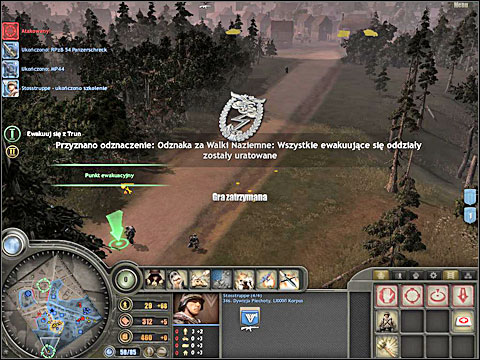 Afterwards you can think about retreating from the ammo depot area in the south-east and back to the south shore, to the old positions - Campaign