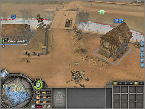 On the south-east I decided to defend the ammo depot, transferring some of the forces across the river - Campaign 