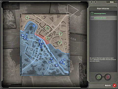 Of course it would be advisable to hold both ammo depots, on the north-west and south-east - Campaign 