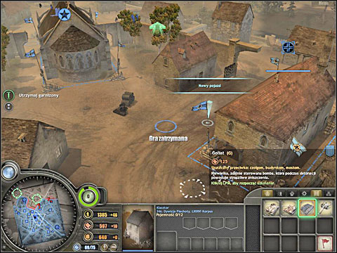 There probably is one 88mm cannon already standing in front of the bridge - Campaign 