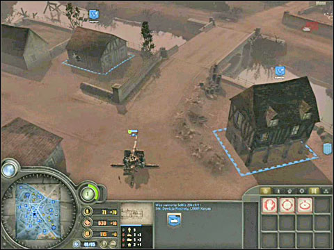 After a while the Allied tanks will also appear on the left wind - Campaign