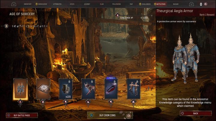 Once you amass 1000 XP, you ascend to a new level and receive rewards - Conan Exiles: Battle Pass - Basics - Conan Exiles Guide