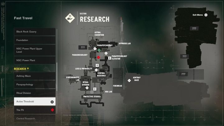 Control has the option to use a fast travel which is very useful - Control: Fast travel - Basics - Control Guide
