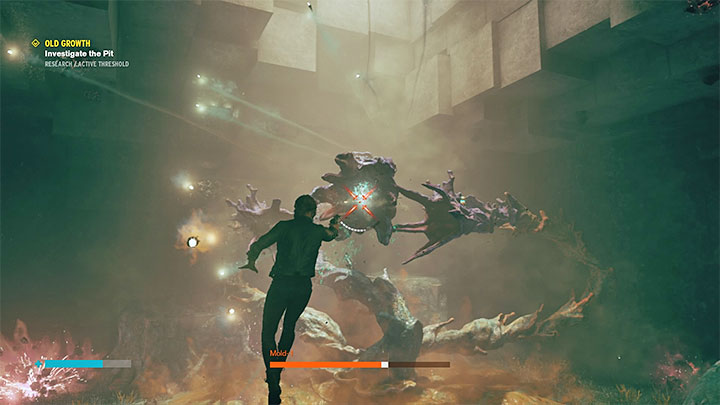 The second option is to stay on the upper ledges and use levitation - Control: Mold-1 - boss, how to defeat? - Bosses - Control Guide