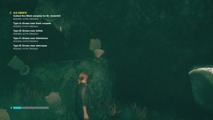 This mold grows next to the toilets - Control: Old Growth - walkthrough - Side Quests - Control Guide