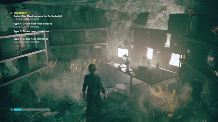 You will find it a little further, not far from the toilets - Control: Old Growth - walkthrough - Side Quests - Control Guide