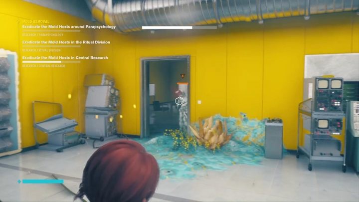 The infected is in Extrasensory Lab - Control: Removing mold - walkthrough - Side Quests - Control Guide