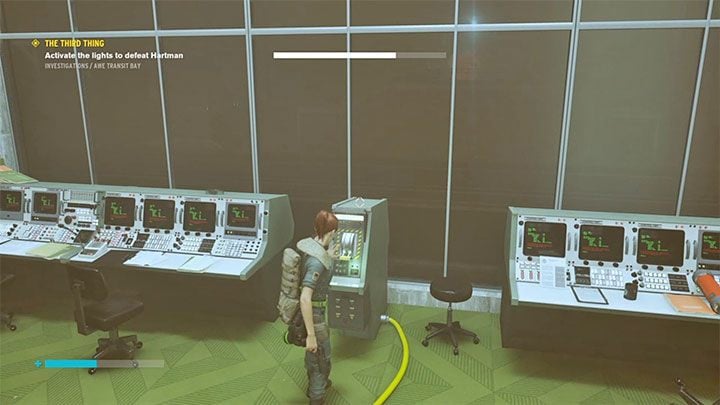 After placing all 4 cores in the slots, approach the switch - Control AWE: The Third Thing - Eagle Limited walkthrough - Walkthrough - Control Guide