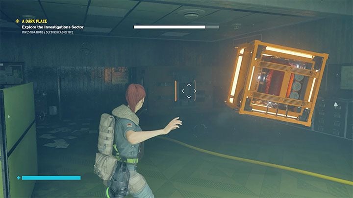 Use Levitate to reach the room on the first floor - Control AWE: A Dark Place walkthrough - Walkthrough - Control Guide